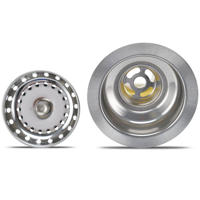 K&J Kitchen Sink Strainer Stopper - Stainless Steel Spring Clip Kitchen Sink Drain Strainer and Stopper (Sink Drain Assembly) - Image 4